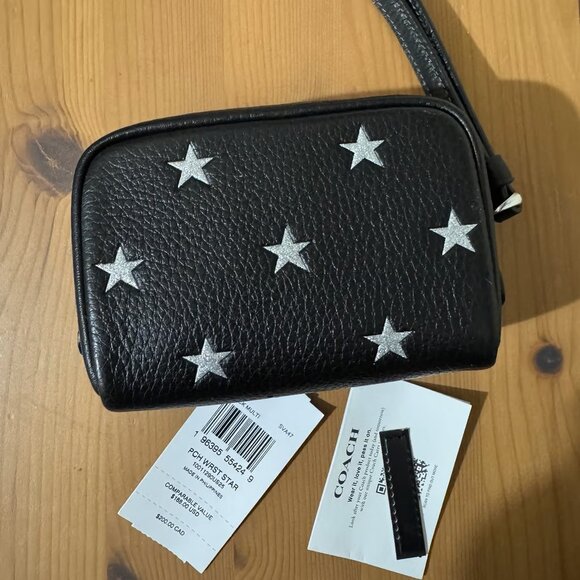 🌟 Coach Pouch Wristlet With Star Print - Picture 7 of 10